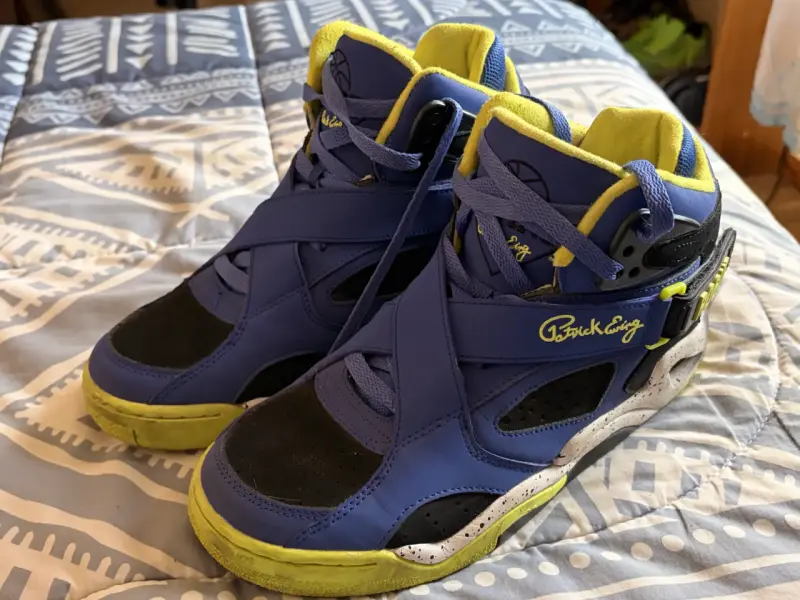 Zapatillas deportivas Patrick Ewing Rogue azul y amarillo - 4