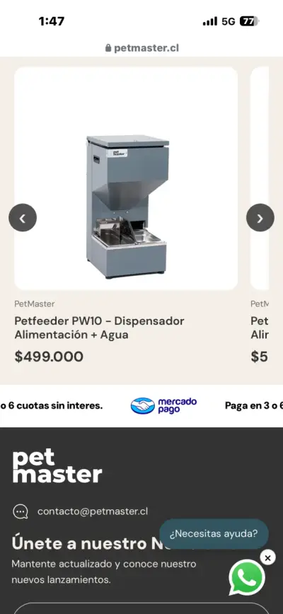 Dispensador de Alimentos y Agua Petfeeder PW10 - miniatura 2
