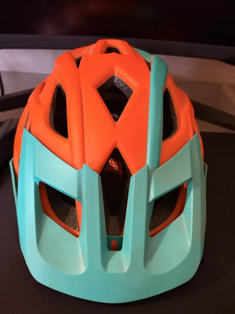 Casco de bicicleta TRIP naranja y turquesa L-xl - 2