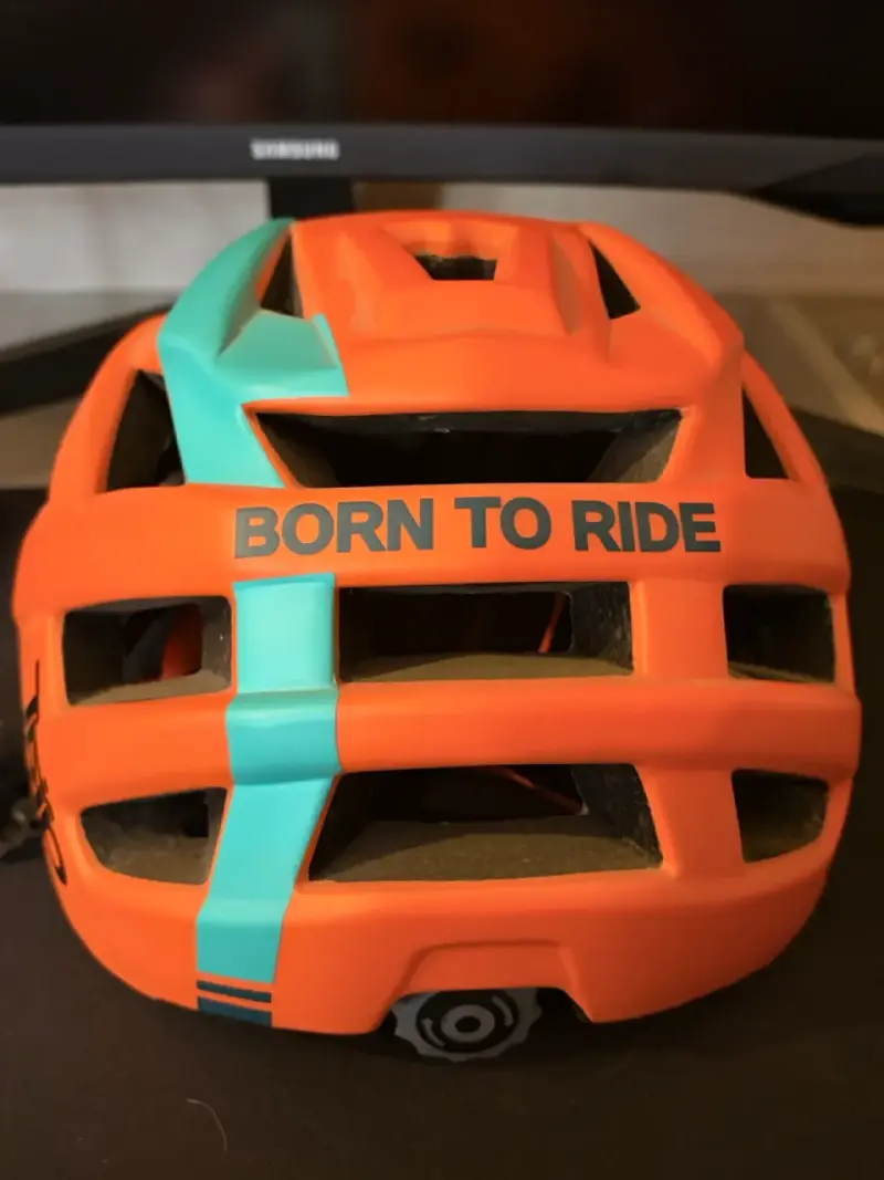 Casco de bicicleta TRIP naranja y turquesa L-xl - 3