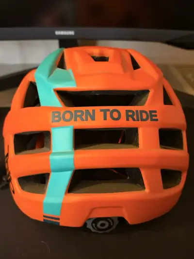 Casco de bicicleta TRIP naranja y turquesa L-xl - miniatura 3