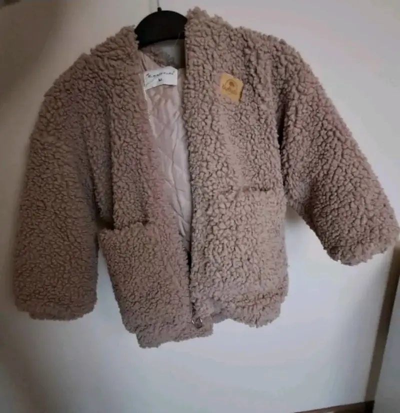 Chaqueta de lana para niños color beige - 1