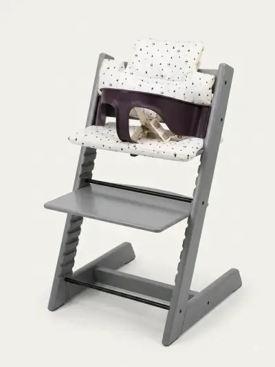 Silla alta para bebé y niños Stokke gris - miniatura 1