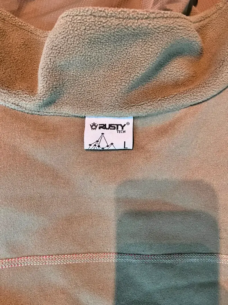 Chaqueta impermeable Rusty verde con gorro y polar - 4
