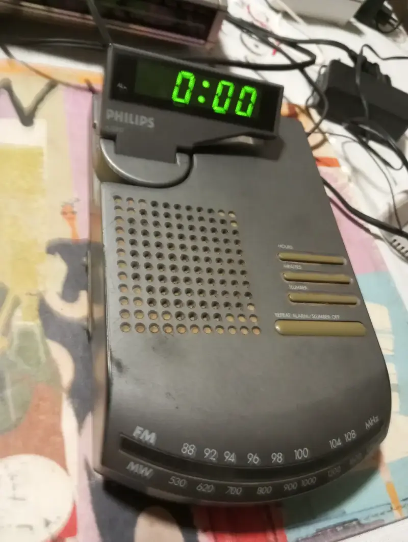 Radio Reloj Despertador Vintage Philips AJ 3390 FM - 2