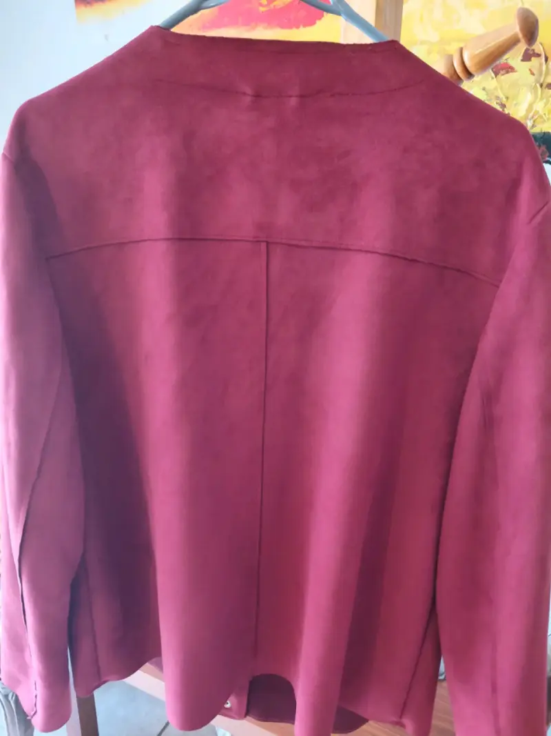 Chaqueta Burdeos Cacharel con Bolsillos - 3