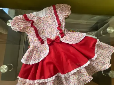 🇨🇱 Vestido Infantil Huasa Talla 6 🇨🇱 - miniatura 2