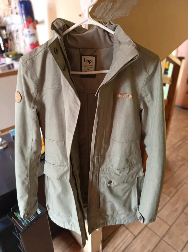 Chaqueta impermeable verde oliva para hombre Uppi - 1
