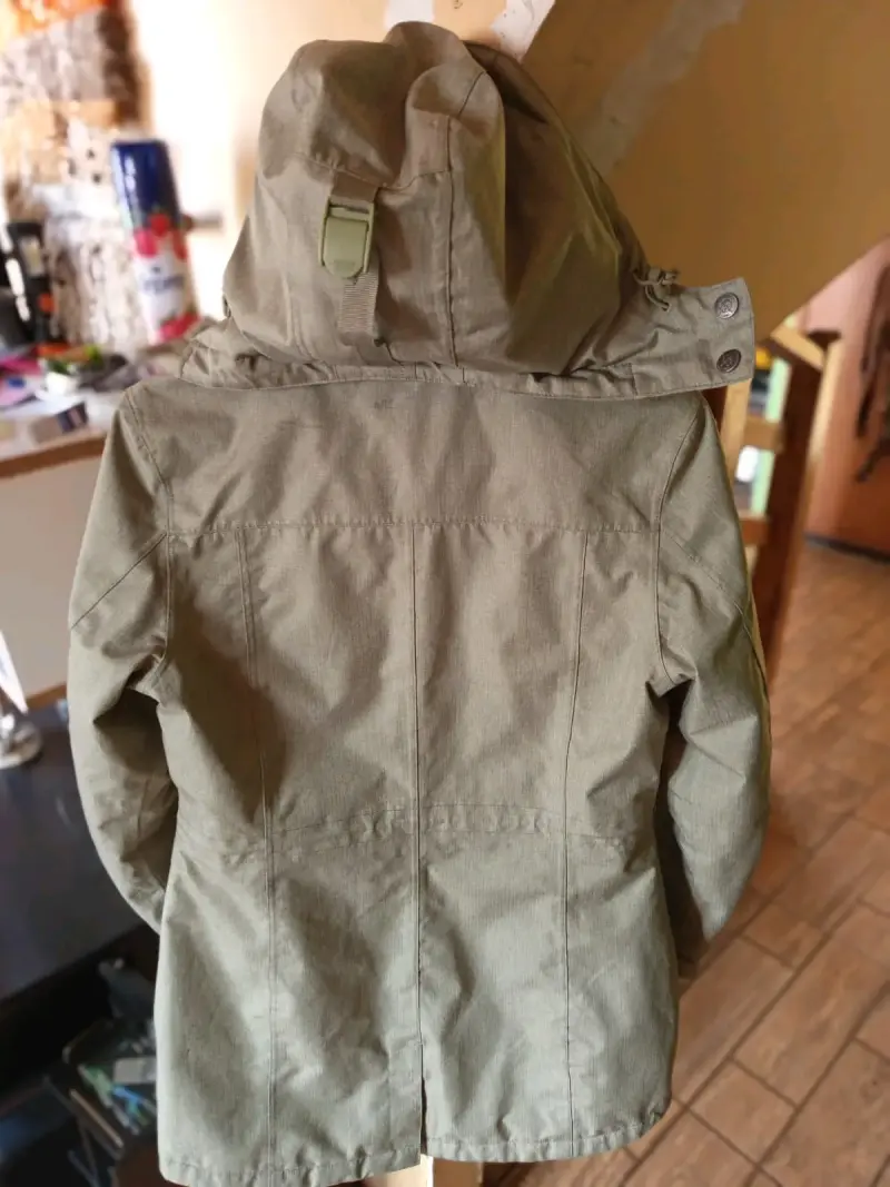 Chaqueta impermeable verde oliva para hombre Uppi - 4