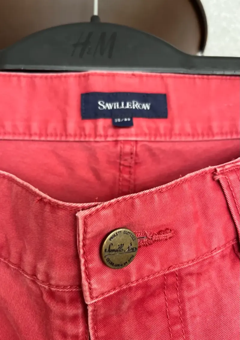 Pantalones rojos Saville Row para hombre - 4