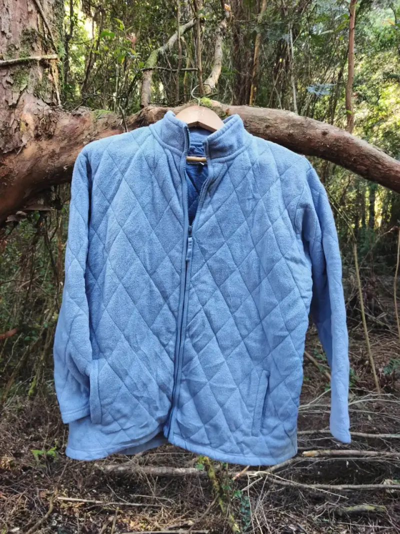 Chaqueta polar azul acolchada - 2