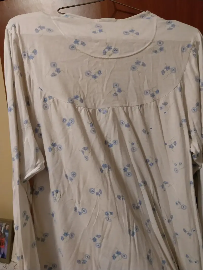 Camisón largo de algodón con estampado floral - 2