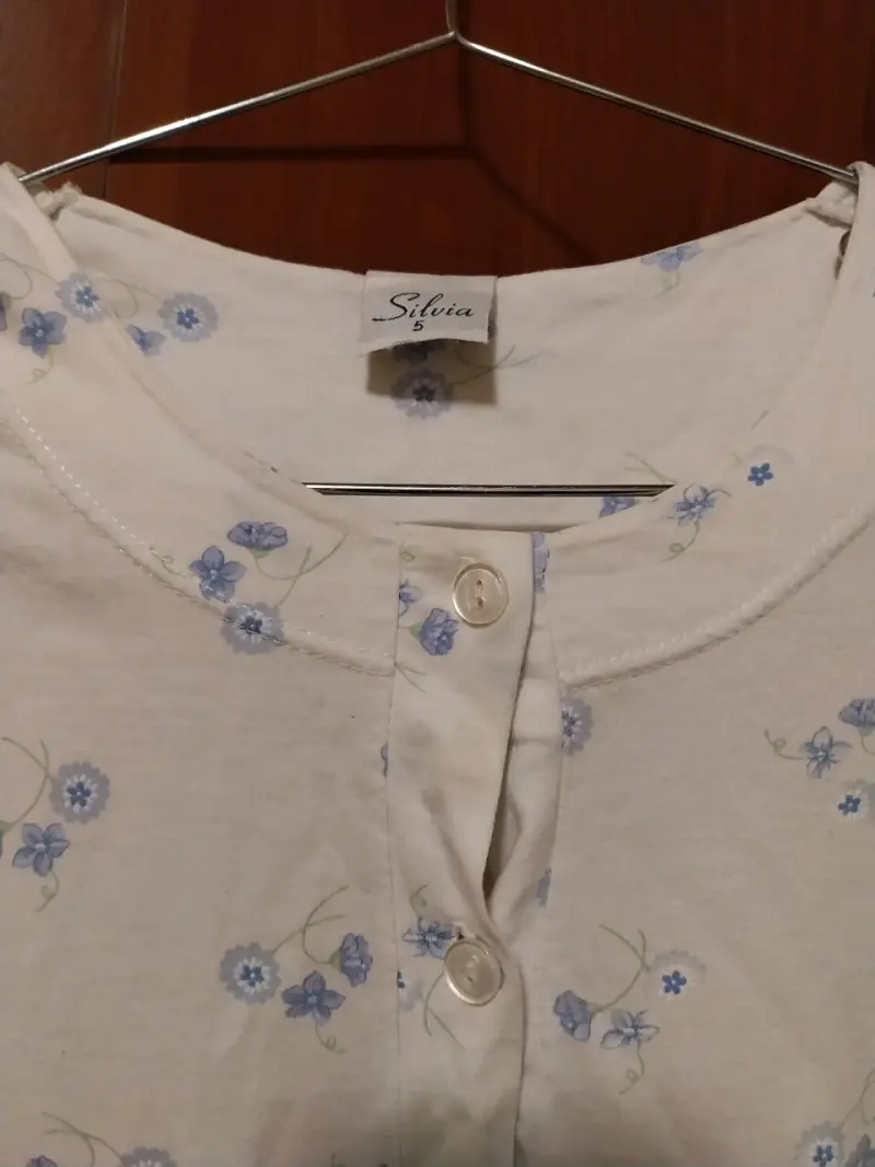 Camisón largo de algodón con estampado floral - 3