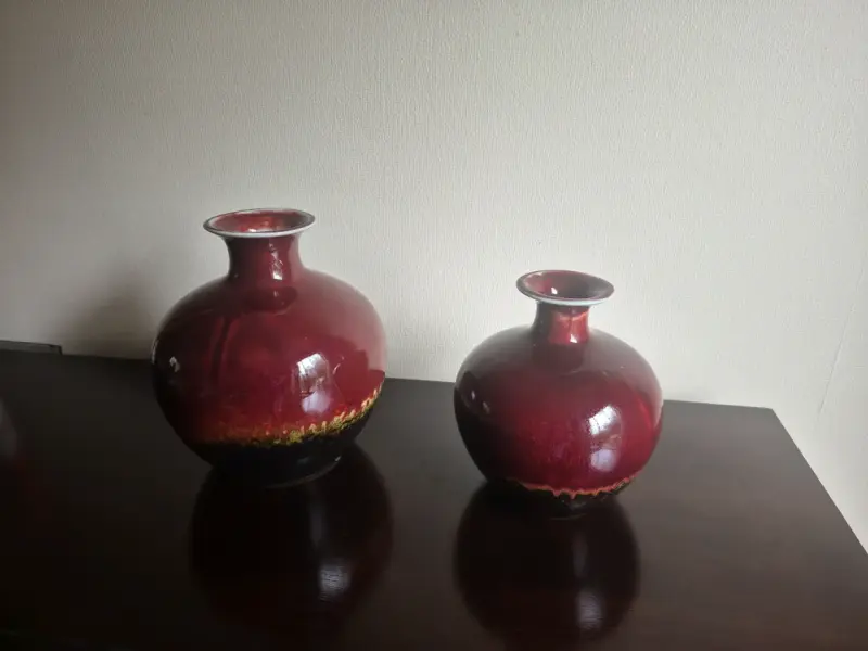 Juego de jarros de porcelana color cereza - 5