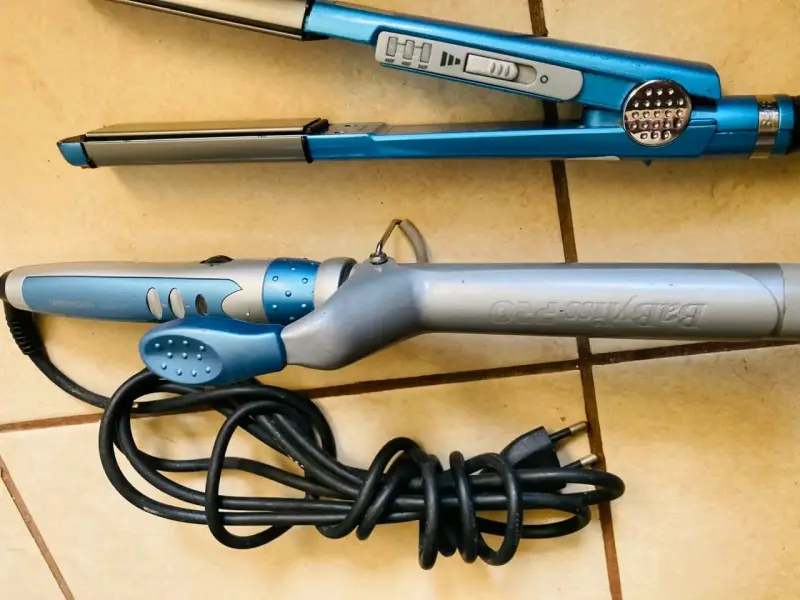 Set de plancha y rizador de cabello Babyliss Pro azul - 2