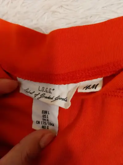 Polera roja de algodón H&M - miniatura 4