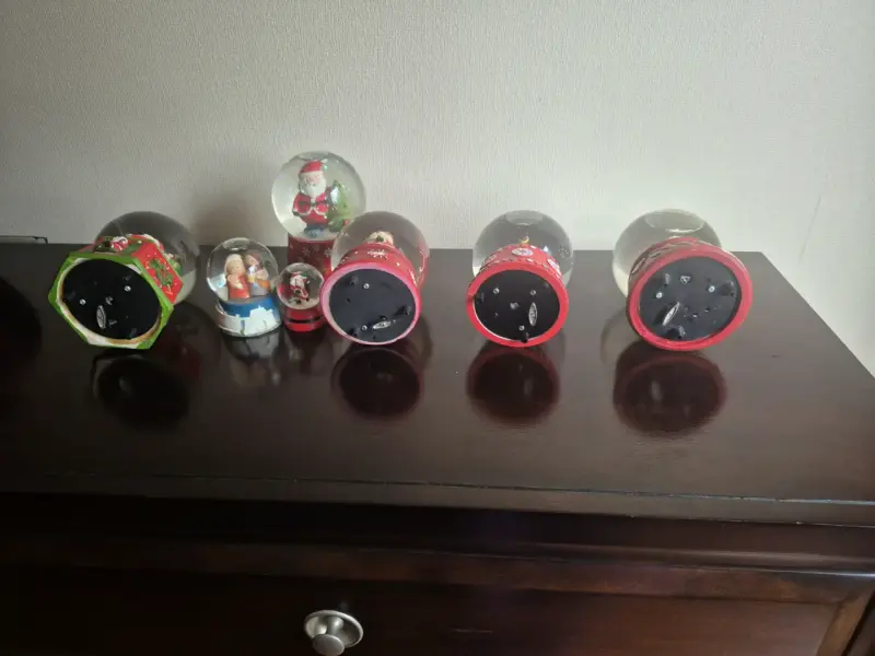 Colección de bolas de nieve navideñas decorativas - 2