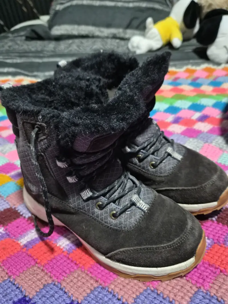 Botas de invierno negras con forro de lana - 4