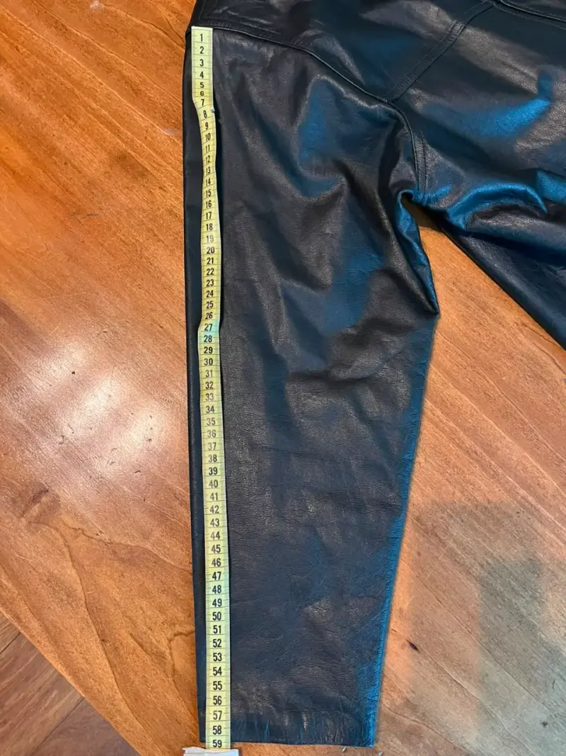 Chaqueta de cuero negra para hombre - 5