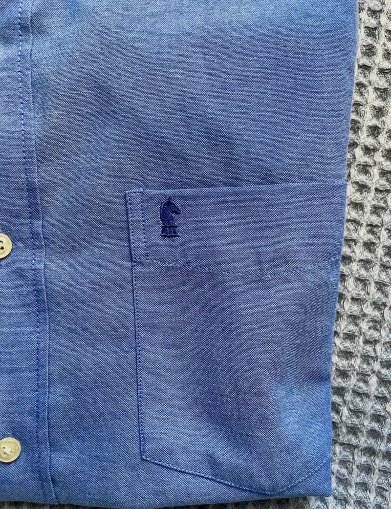 Camisa Oxford Azul Kenneth Stevens Talla L - 2