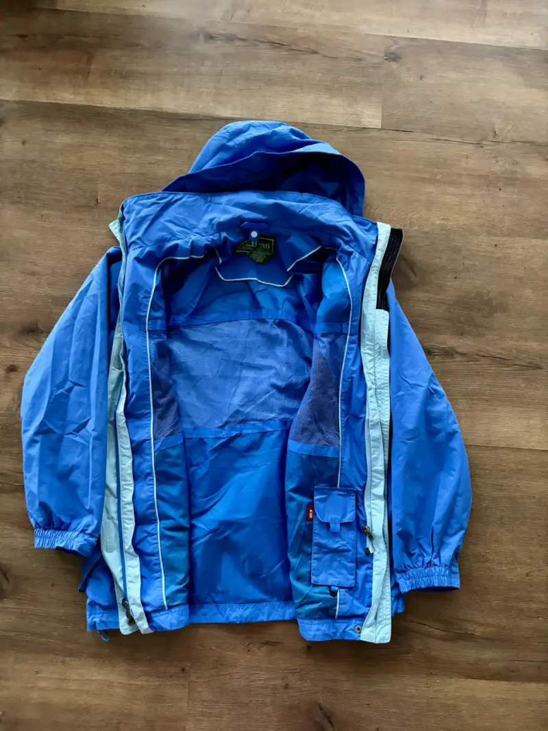 Chaqueta impermeable azul L.L. Bean para mujer - 2