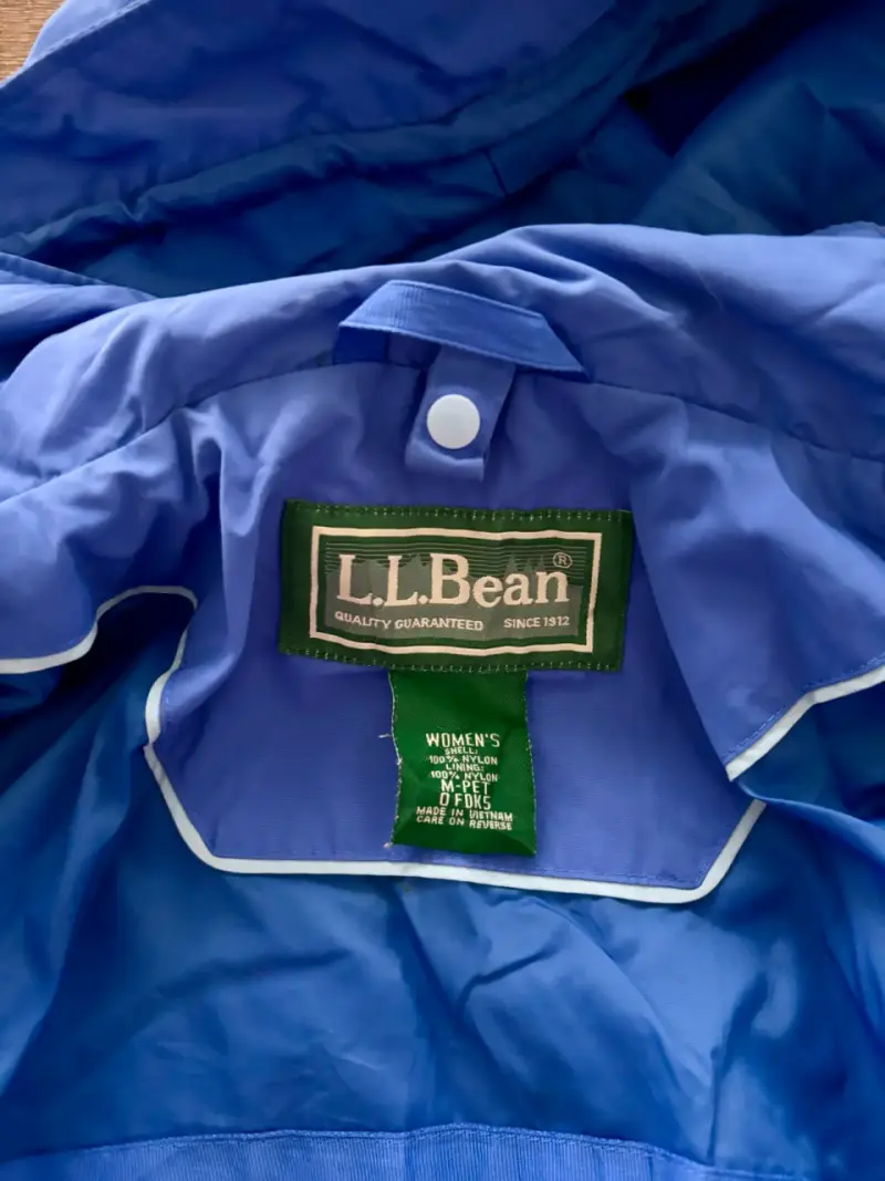 Chaqueta impermeable azul L.L. Bean para mujer - 4