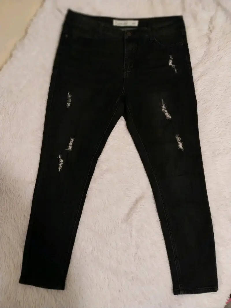 Jeans negros desgastados Freedom talla 44 - 1