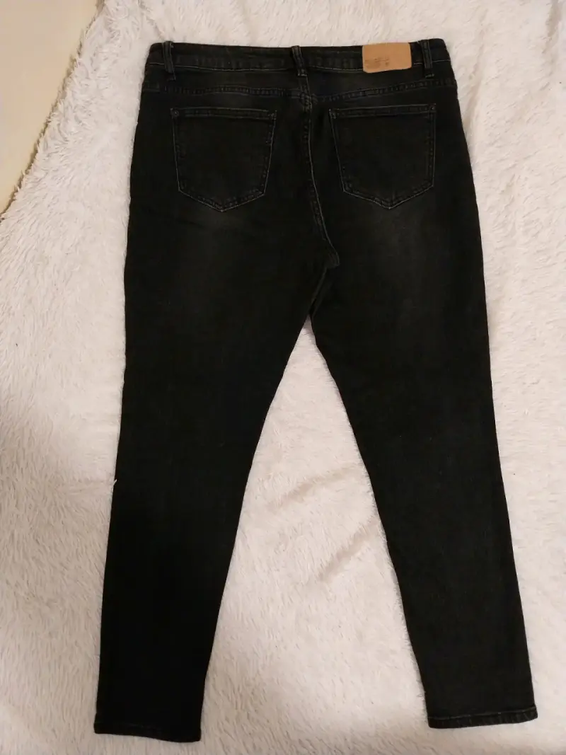 Jeans negros desgastados Freedom talla 44 - 2
