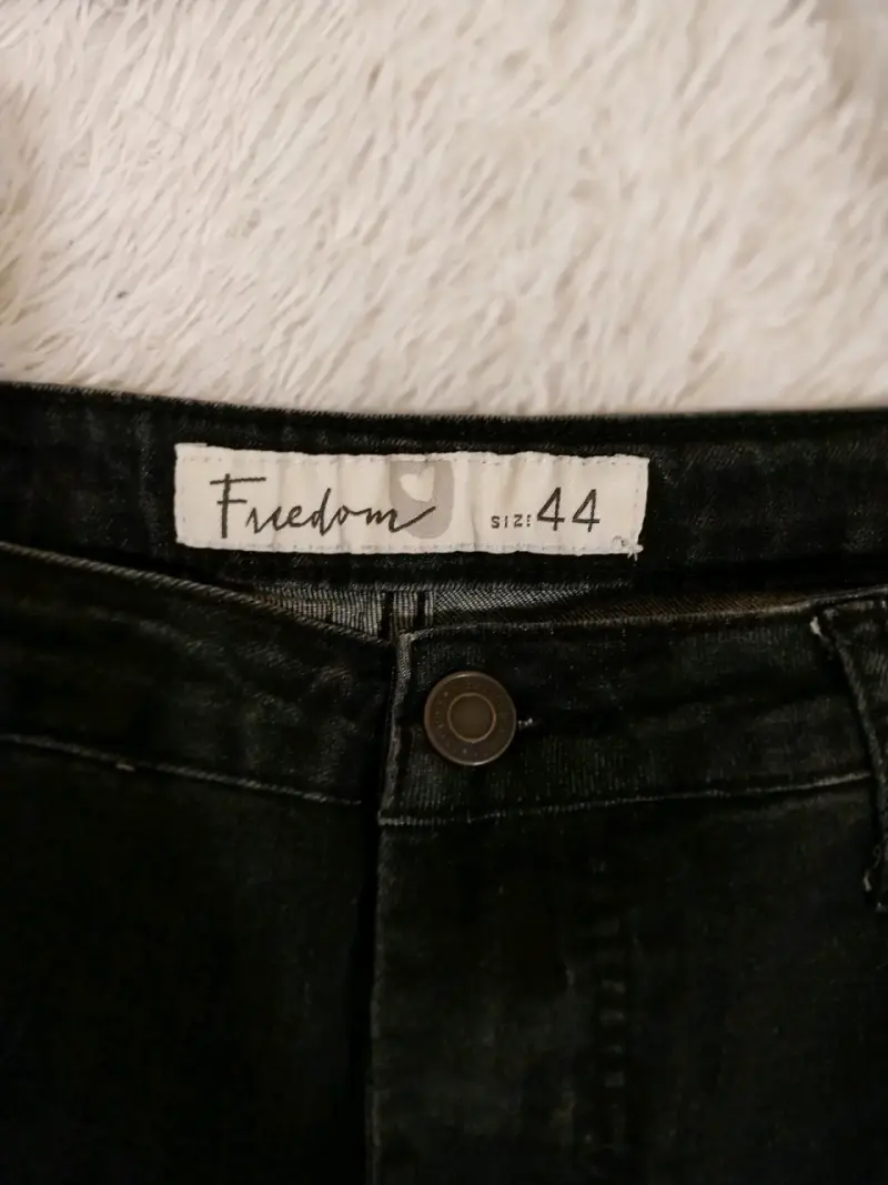 Jeans negros desgastados Freedom talla 44 - 3