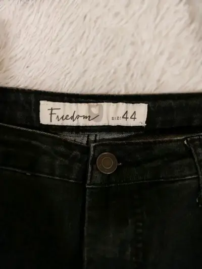 Jeans negros desgastados Freedom talla 44 - miniatura 3