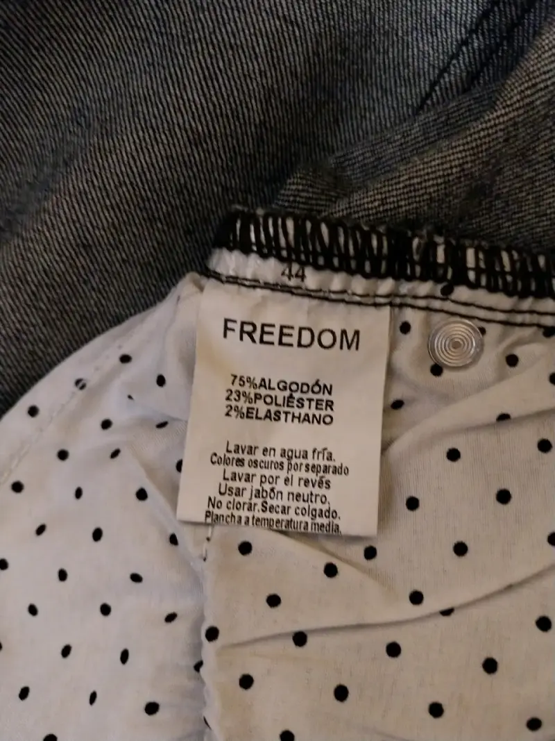 Jeans negros desgastados Freedom talla 44 - 4