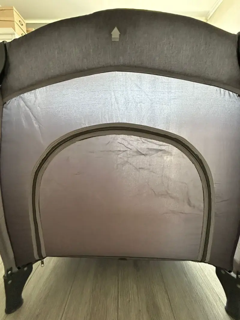 Cuna corral de viaje plegable gris - 3