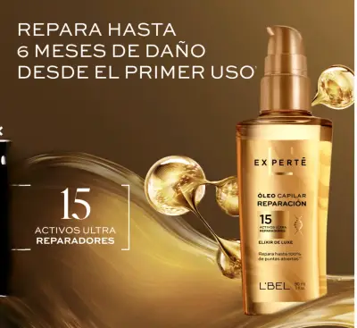 Óleo Capilar Reparación L'Bel Experté 90 ml - miniatura 1