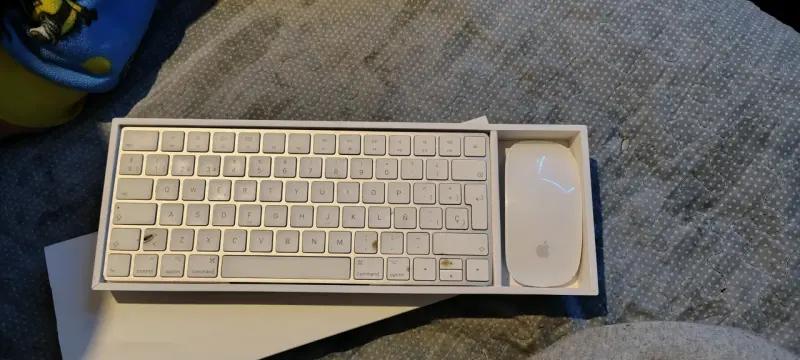 Teclado y Mouse Inalámbricos Apple Blancos - 2