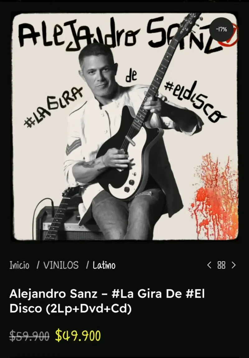Vinilo Alejandro Sanz Sirope Edición Limitada - 3