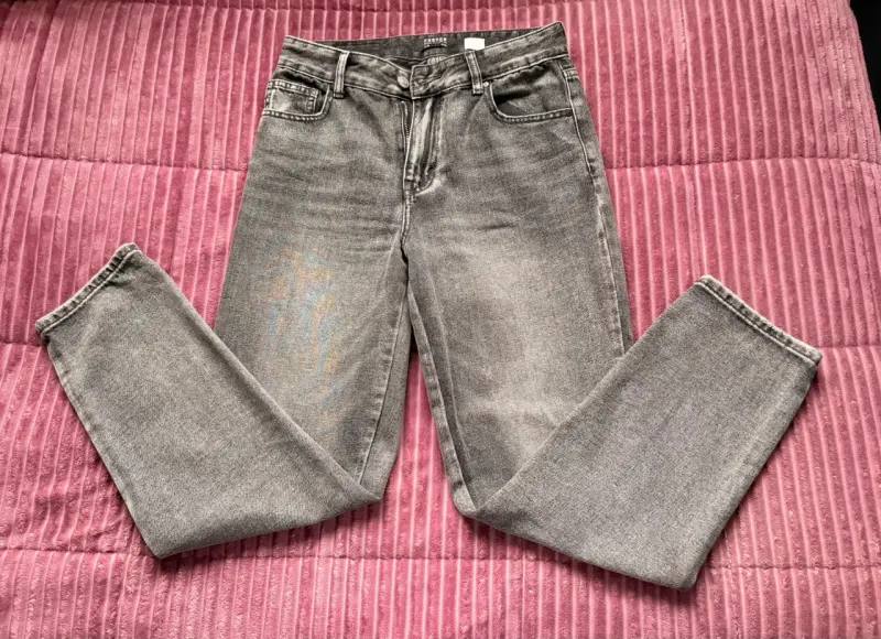 Jeans grises para mujer Foster (estilo mom)
