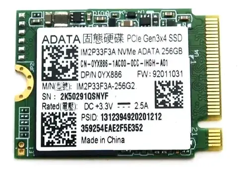 SSD NVMe ADATA 256GB PCIe Gen3x4 - 1