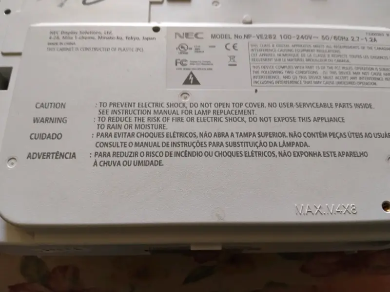 Proyector NEC VE282 HDMI con Altavoz Integrado - 6