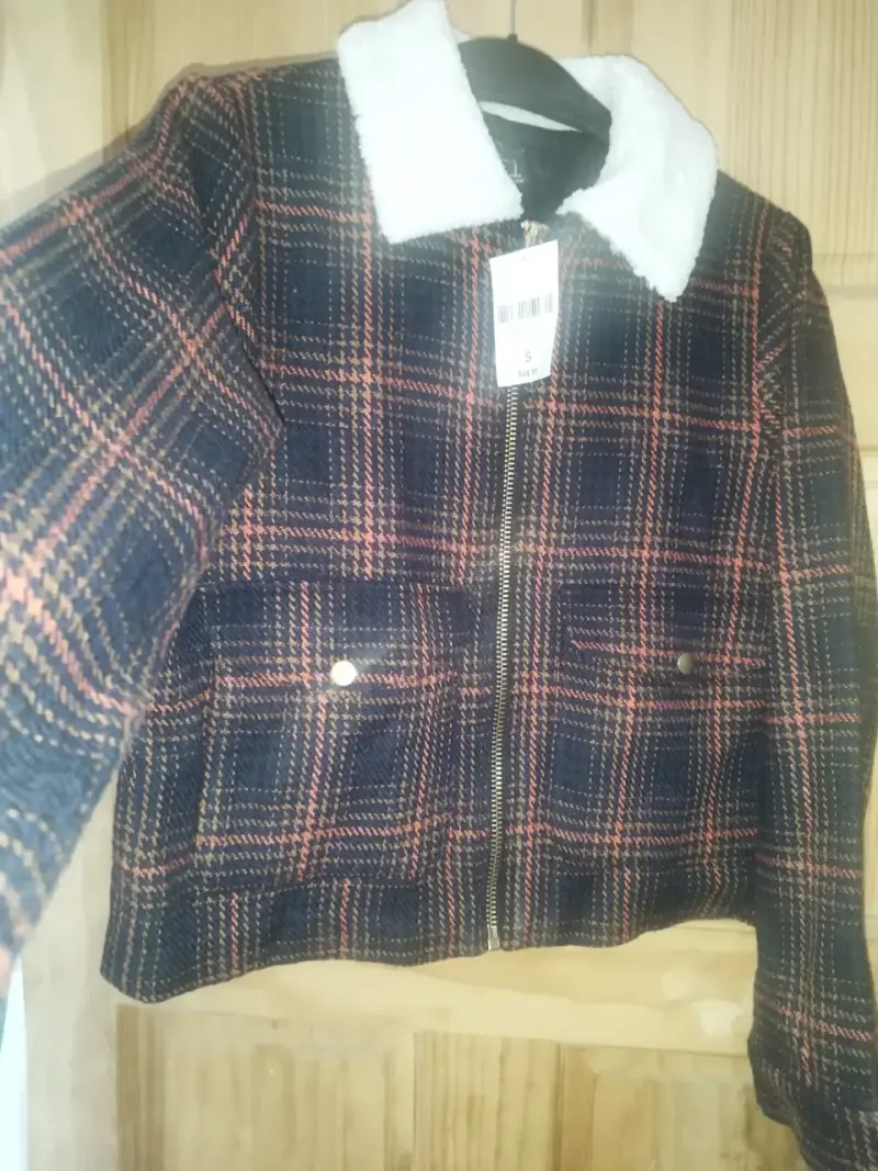 Chaqueta de lana a cuadros - 2