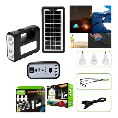 Kit de Iluminación Solar Portátil con Cargador USB - miniatura 2