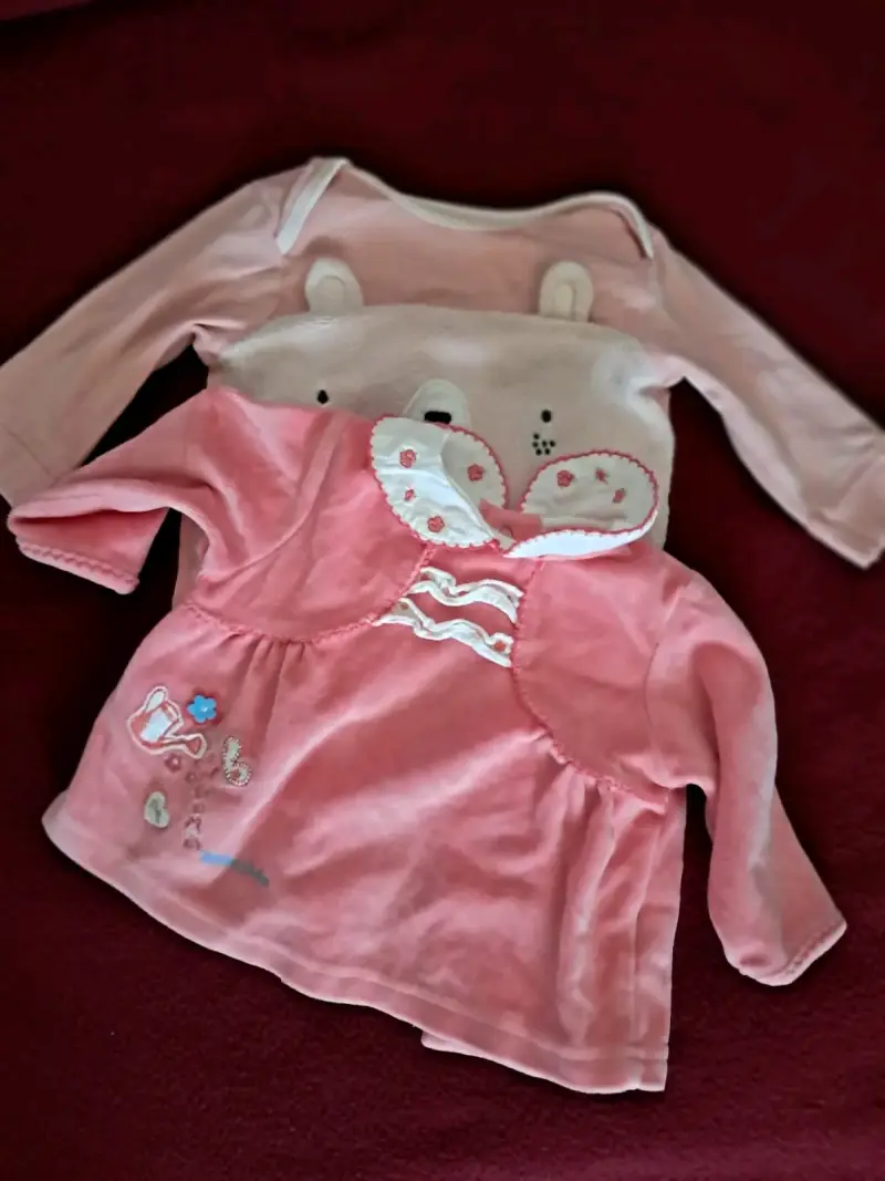 Chaqueta de bebé con capucha orejas beige - 4
