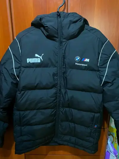 Chaqueta negra Puma BMW Motorsport con capucha - miniatura 1