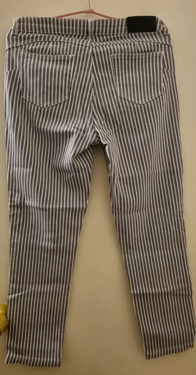 Jeans a rayas para mujer Origami - 2