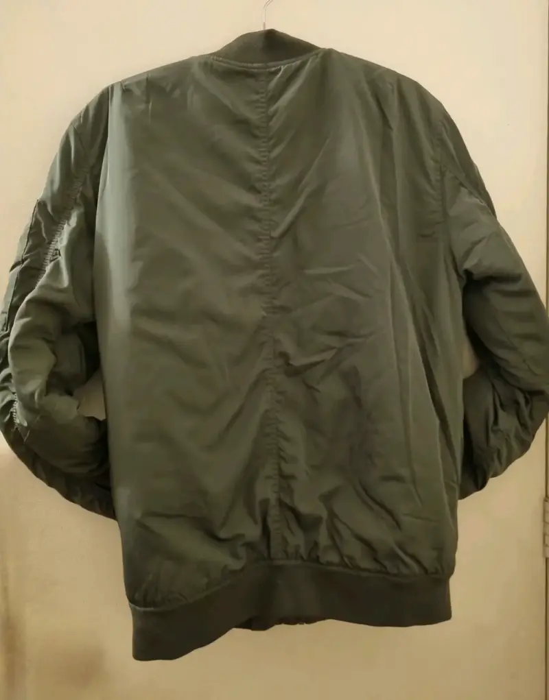 Chaqueta Bomber Verde Militar Opposite Talla S - 2