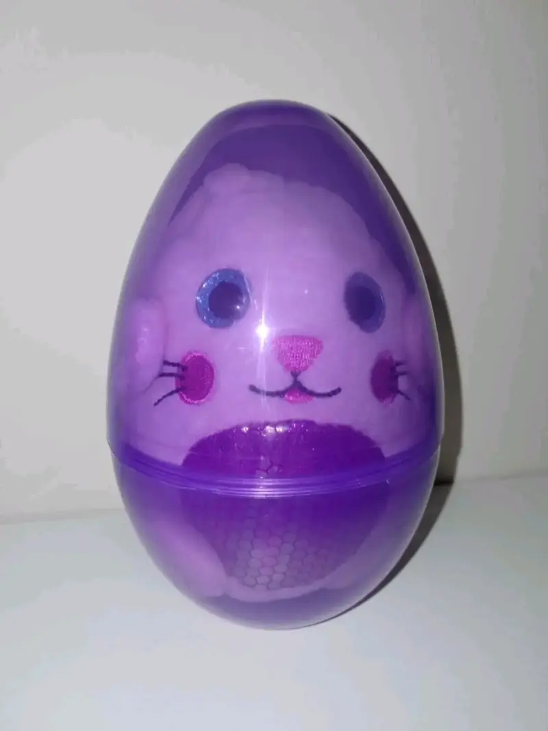 Peluche conejo rosa con estuche huevo - 2