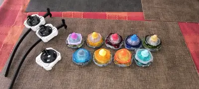 Set de peonzas de batalla multicolor - miniatura 2