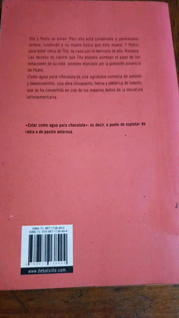 Libro Como Agua Para Chocolate de Laura Esquivel - 2