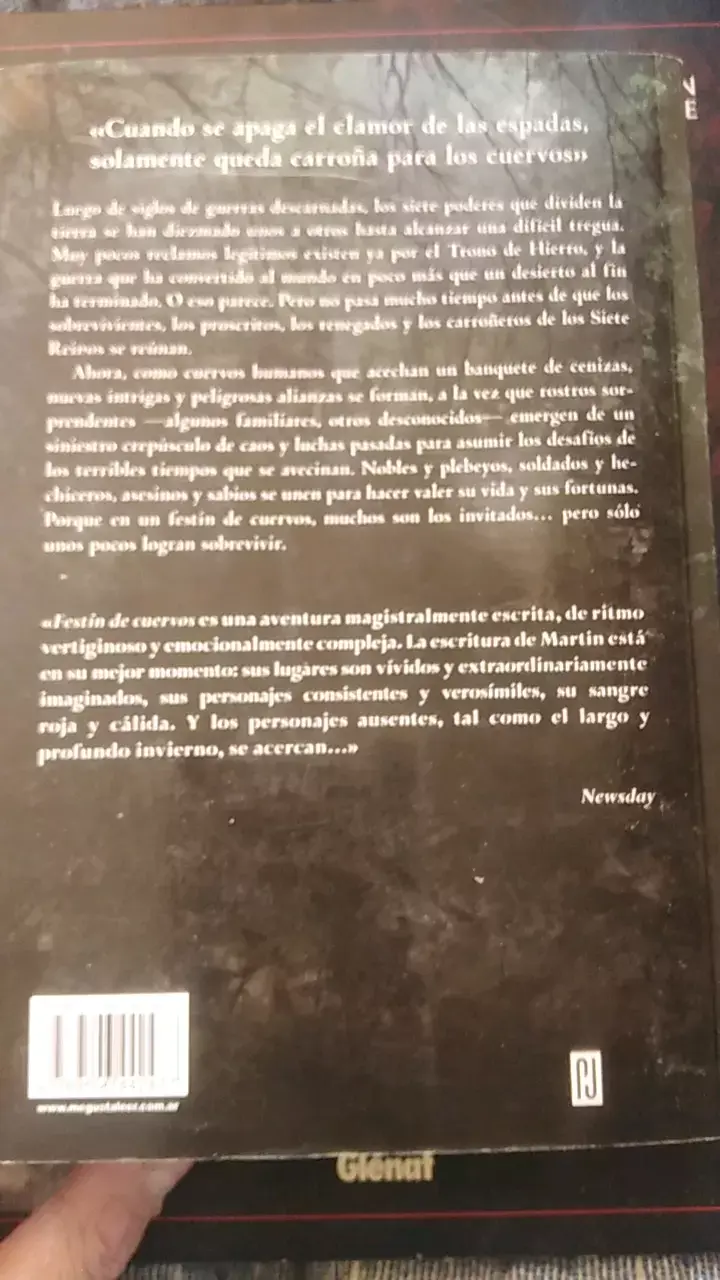 Libro Festín de Cuervos de George R. R. Martin - 3