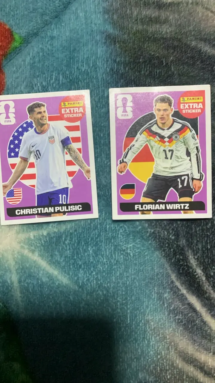 Láminas Panini FIFA 2026 Christian Pulisic y Florian Wirtz - 1