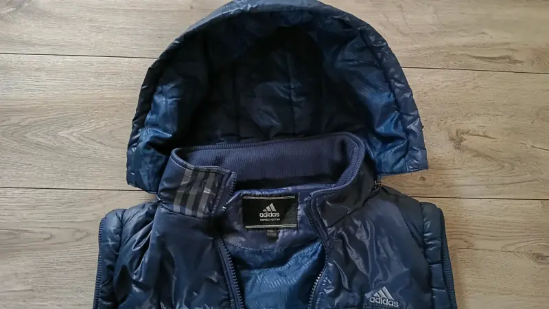 Chaleco sin mangas azul con capucha Adidas - 6